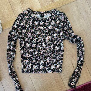 Wild Fable long sleeve flower print top